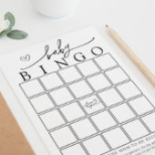 Minimalistische Bingo-Game-Karte Einladung