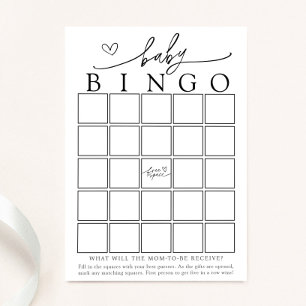 Minimalistische Bingo-Game-Karte Einladung
