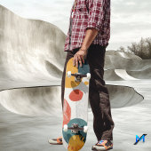 Minimalistische Bio Form - erdig modern Skateboard