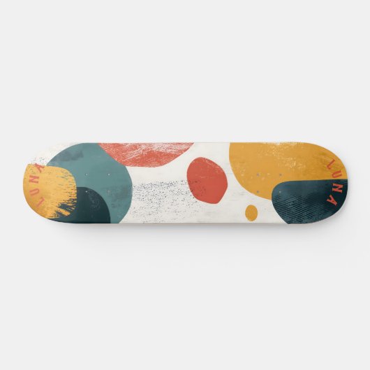 Minimalistische Bio Form - erdig modern Skateboard (Horizontal)
