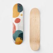 Minimalistische Bio Form - erdig modern Skateboard (Vorderseite)