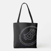 Minimalistische Bitcoin-Tragetasche