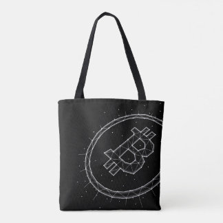 Minimalistische Bitcoin-Tragetasche Tasche