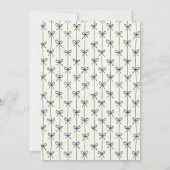 Minimalistische Black Bow Foto Graduation Party Einladung (Rückseite)