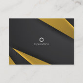 Minimalistische Black Business Card oder Identität Visitenkarte (Rückseite)