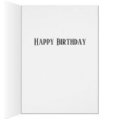 Minimalistische Black Car Grußkarte (Innen (Rechts))