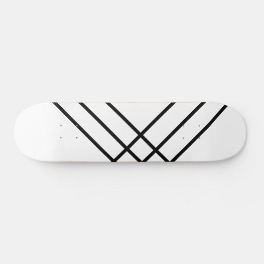 Minimalistische Black Lines Skateboard (Horizontal)