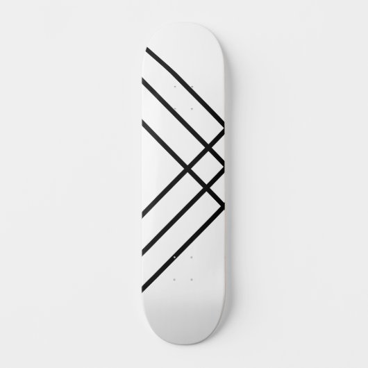 Minimalistische Black Lines Skateboard (Vorderseite)