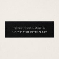 Minimalistische Black Modern Wedding Website Cards