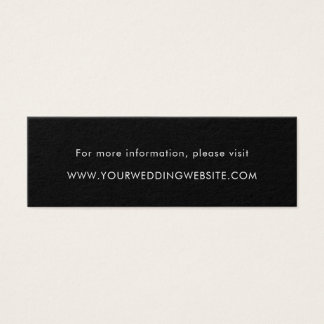 Minimalistische Black Modern Wedding Website Cards