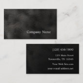 Minimalistische Black Snake Business Card Visitenkarte (Vorne/Hinten)
