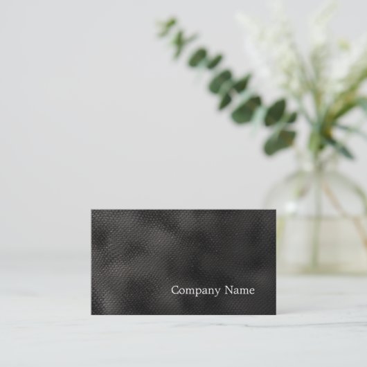 Minimalistische Black Snake Business Card Visitenkarte (Stehend Vorderseite)