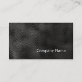 Minimalistische Black Snake Business Card Visitenkarte (Vorderseite)