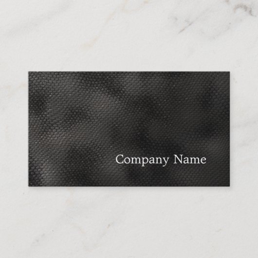 Minimalistische Black Snake Business Card Visitenkarte (Vorderseite)