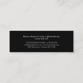 Minimalistische Black & White Loyalty Punch Card Treuekarte (Rückseite)