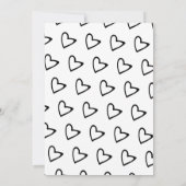 Minimalistische Blähkopfdusche Einladung (Rückseite)