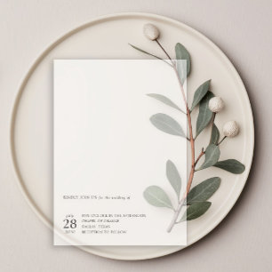 Minimalistische Bläschen-Overlay-Black Wedding Pergament Einladungen