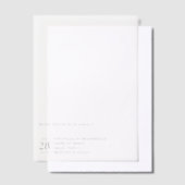 Minimalistische Bläschen-Overlay-Black Wedding Pergament Einladungen (Versetzt)