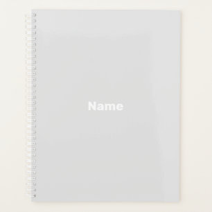 Minimalistische, blassgraue, benutzerdefinierte Te Planer