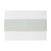 Minimalistische Blassgrün Einladungsbanderole (Rückseitenbeispiel)