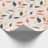 Minimalistische Blätter Geschenkpapier (Ecke)