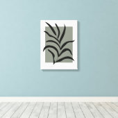 Minimalistische Blätter Leinwanddruck (Insitu (Holzboden))