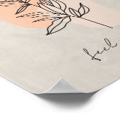 Minimalistische Blätter sind abstrakte Plakate (Ecke)