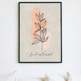 Minimalistische Blätter sind abstrakte Plakate