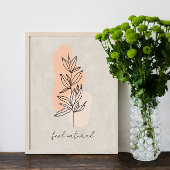 Minimalistische Blätter sind abstrakte Plakate