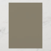 Minimalistische Blätter und Weinberge Hochzeitzeit Programm (Rückseite)