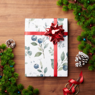 Minimalistische Blaubeer-Geburtstags-Verpackungspa Geschenkpapier