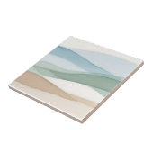 Minimalistische blaubeige Landschaft Fliese (Seite)