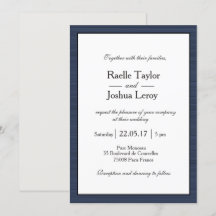 Minimalistische blaue, graue Streifen Hochzeit