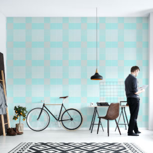 Minimalistische blaue Harmonie Tapete