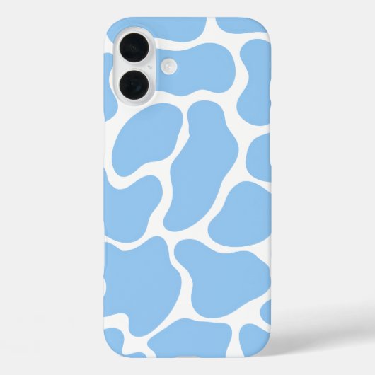 Minimalistische blaue Kuh Case-Mate iPhone Hülle (Rückseite)