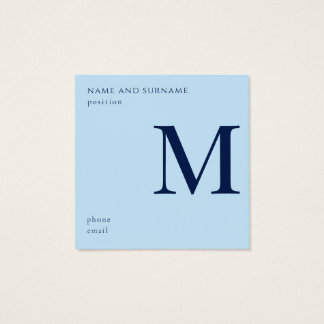 Minimalistische blaue und weiße benutzerdefinierte