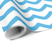 Minimalistische Blue Wave Art Print Geschenkpapier (Rolleneckpunkt)