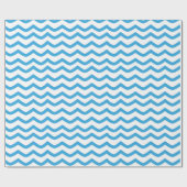 Minimalistische Blue Wave Art Print Geschenkpapier (Flach)