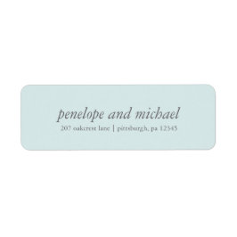 Minimalistische Blue-White-Wedding-Adressetiketten