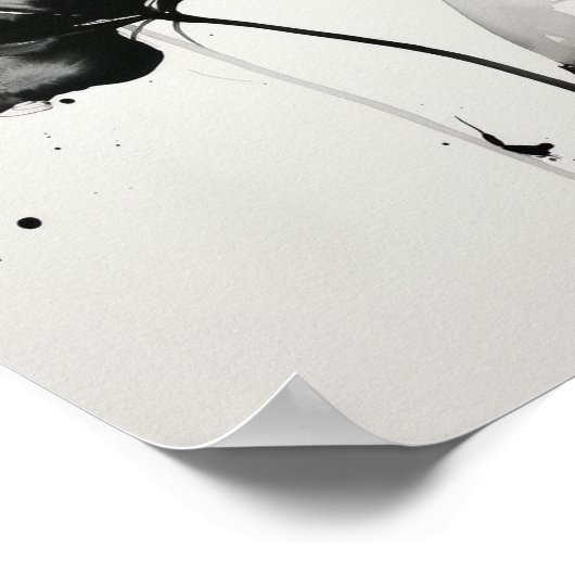 Minimalistische Blume Abstrakt Blossom Staat Poster (Ecke)