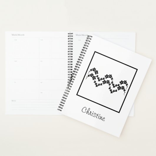 Minimalistische Blume Aquarius zodiac Planer (Anzeige)