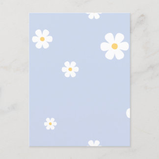 Minimalistische Blume Feiertagspostkarte