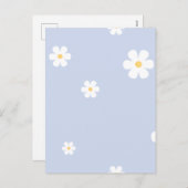 Minimalistische Blume Feiertagspostkarte (Vorne/Hinten)