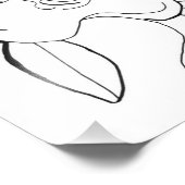 Minimalistische Blume Fotodruck (Ecke)