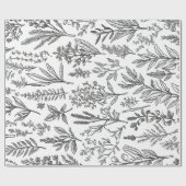 Minimalistische Blume Geschenkpapier (Flach)