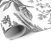 Minimalistische Blume Geschenkpapier (Rolleneckpunkt)