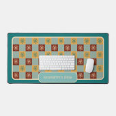 Minimalistische Blume - In der Palette der blenden Schreibtischunterlage (Tastatur & Maus)