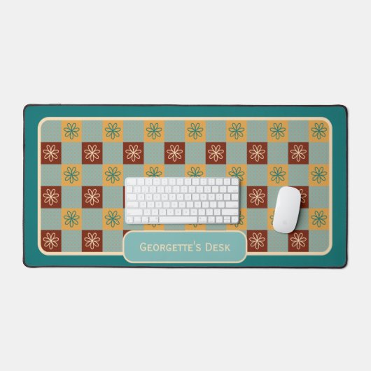 Minimalistische Blume - In der Palette der blenden Schreibtischunterlage (Tastatur & Maus)