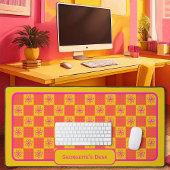 Minimalistische Blume - In Populärkelle Palette üb Schreibtischunterlage