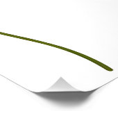 Minimalistische Blume Silhouetten Poster (Ecke)